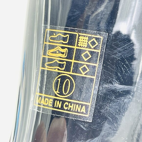 Ellie Shoes Camila Platform Lace Ankle Boot Black Faux Leather Size 10 - Picture 7 of 7